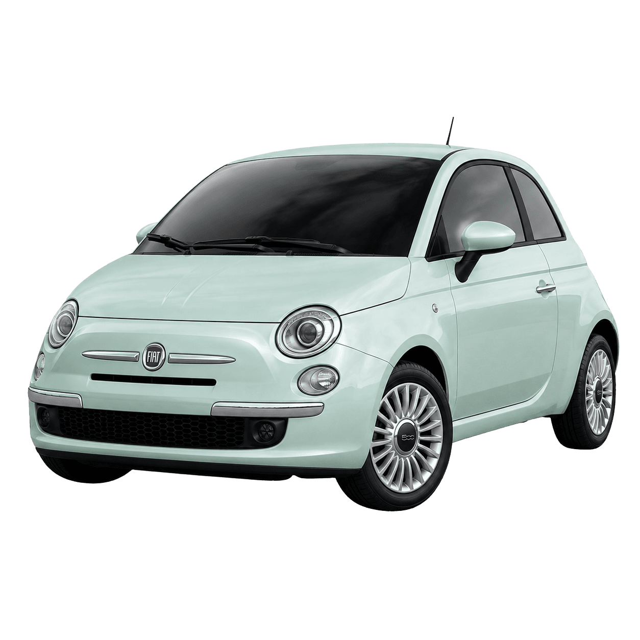 Fiat 500 compact hire car for town driving