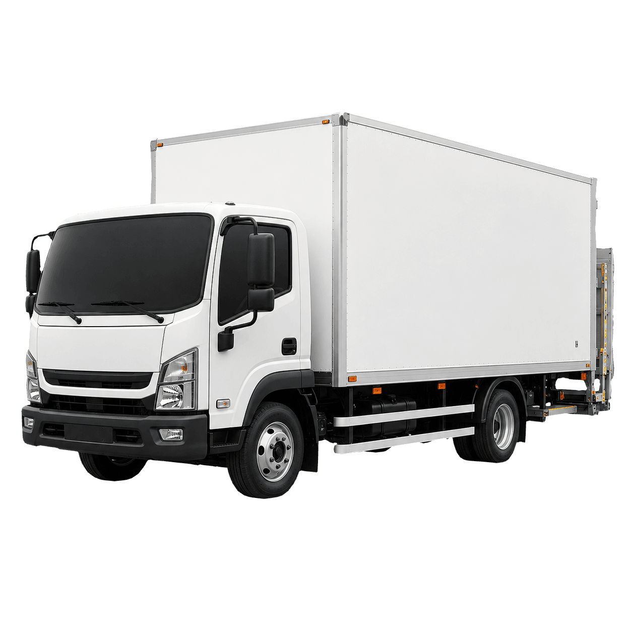 7.5 tonne box truck with tail lift for commercial load movement