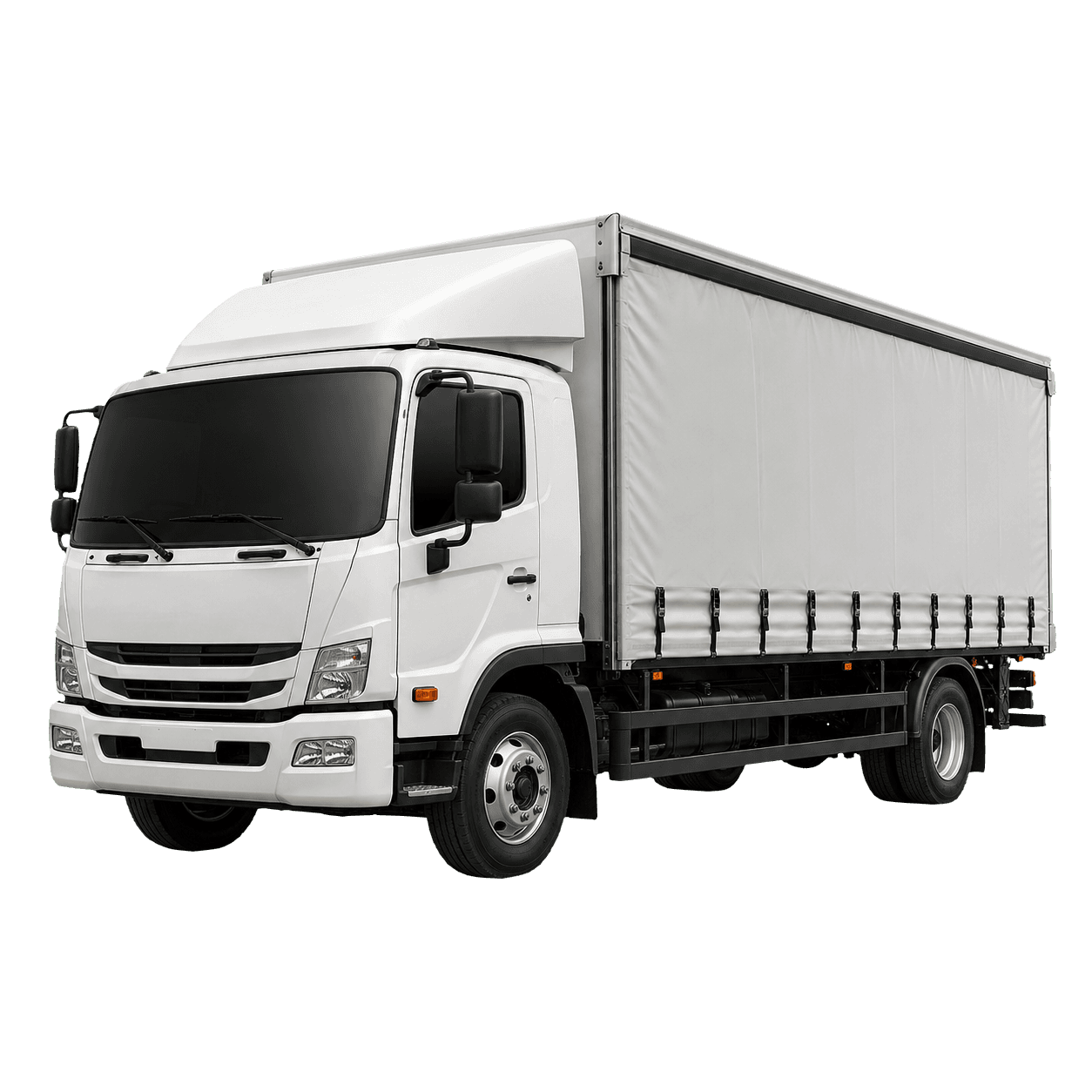 7.5 tonne curtain side truck for pallet and side loading work